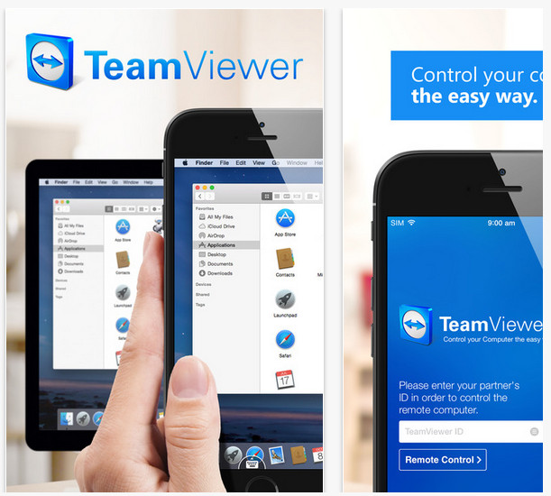 iOS用TeamViewerリモートコントロール