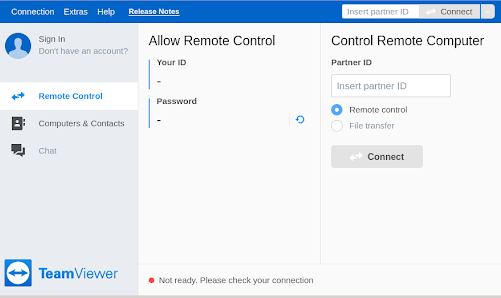 How to fix Teamviewer not showing ID and Password error