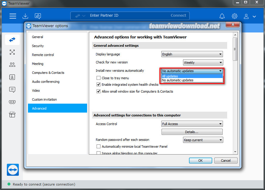How to automatically update TeamViewer to the new version